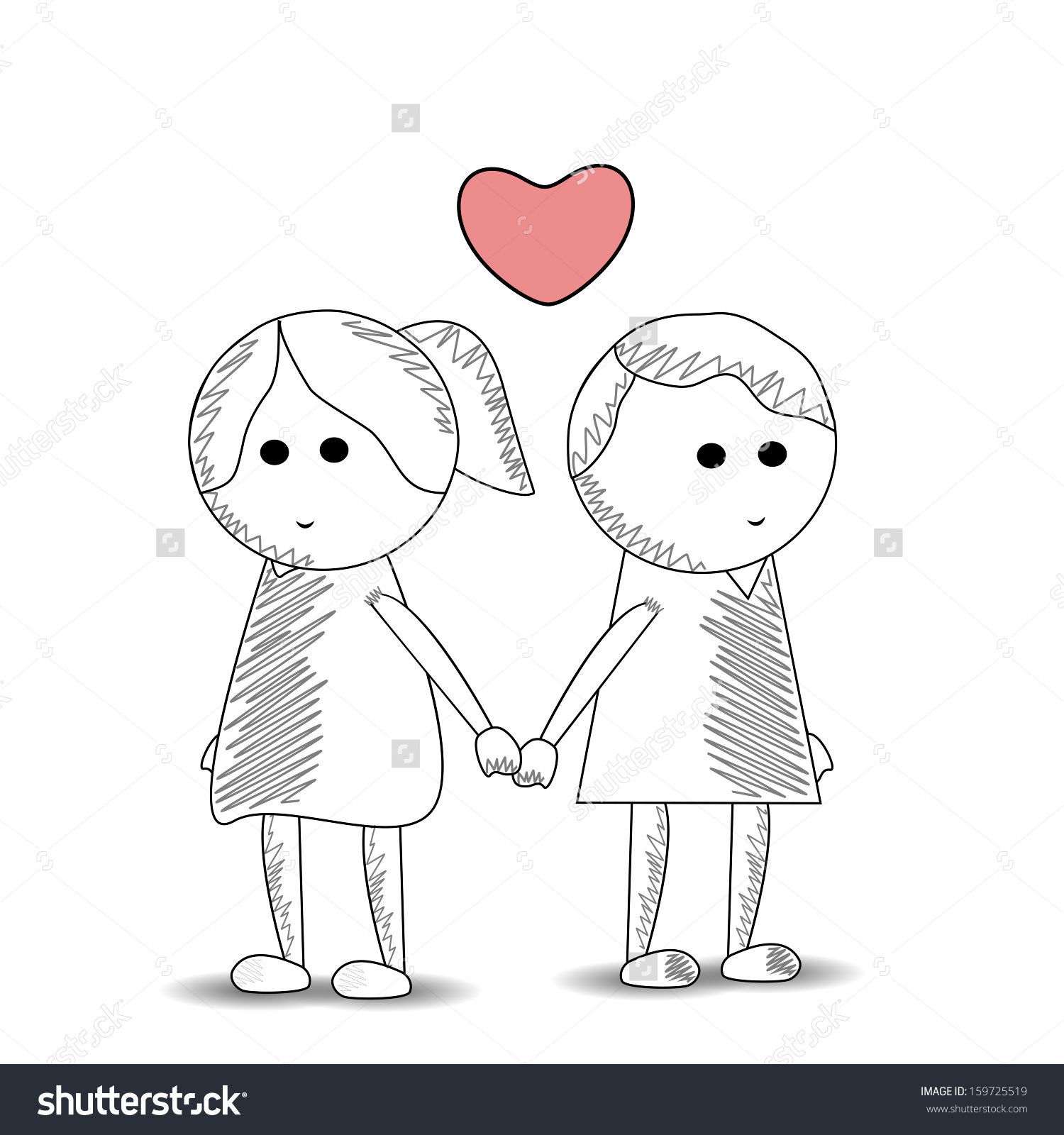 1500x1600 Pictures Cute Kid Couple Drawings - Cute Kid Drawings