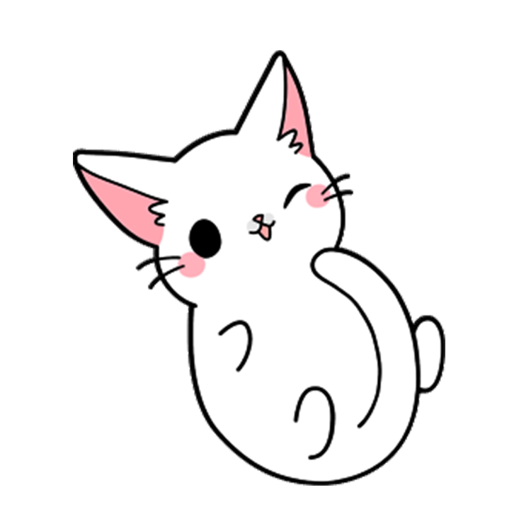 750x750 Cute Cats Drawing Pictures And Cliparts, Download Free - Cute Kitty Drawing