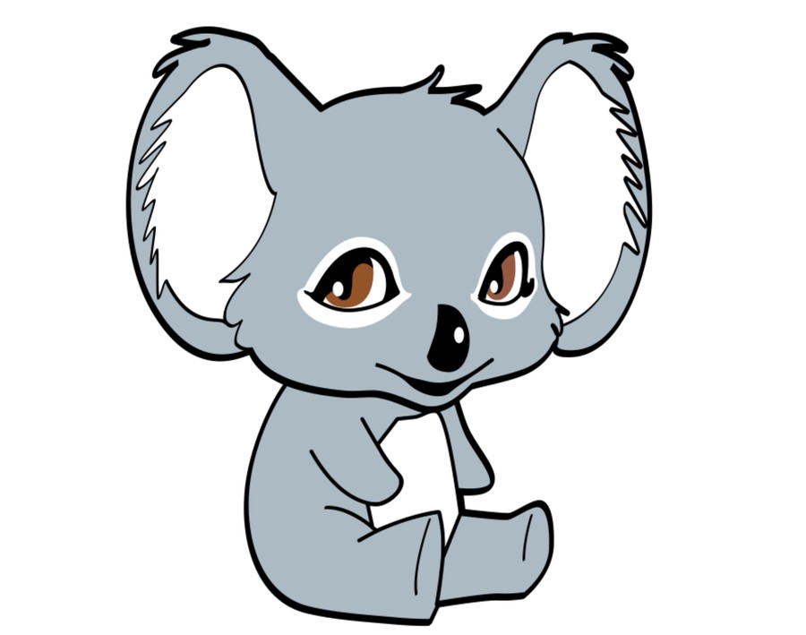 900x709 Entry - Cute Koala Bear Drawing