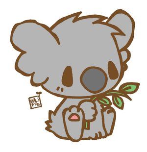 300x310 i loves me a cute koala kute koalas koala illustration - Cute Koala Bear Drawing
