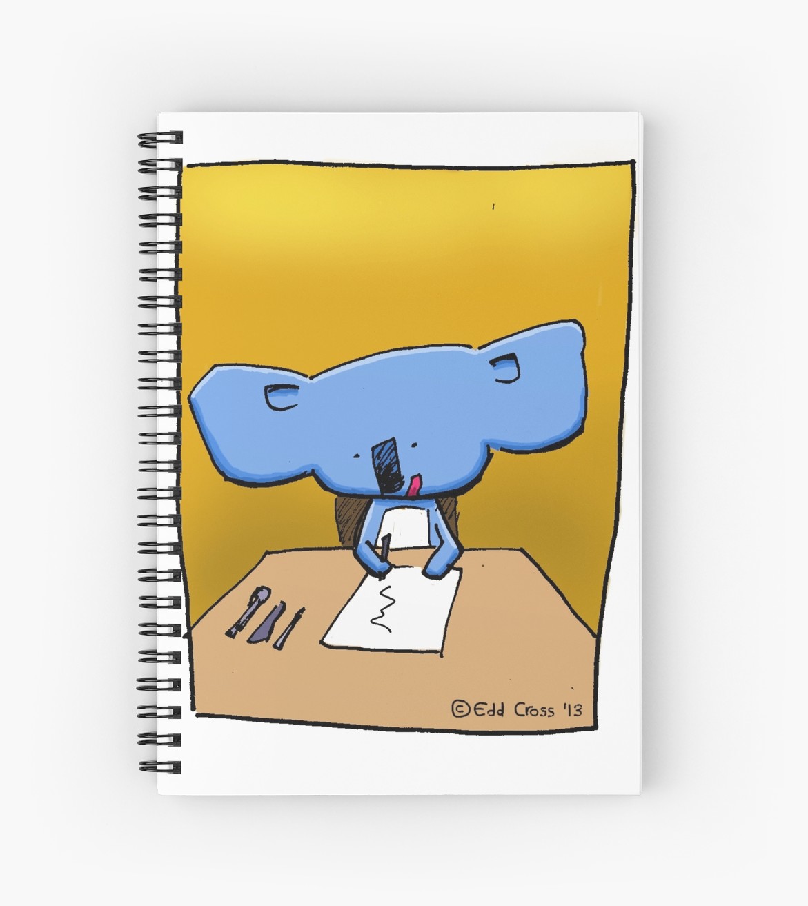 1171x1313 Cute Koala Drawing Illustration Spiral Notebooks - Cute Koala Drawing