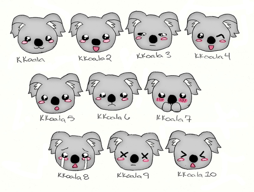 500x378 Kkoala Shared - Cute Koala Drawing