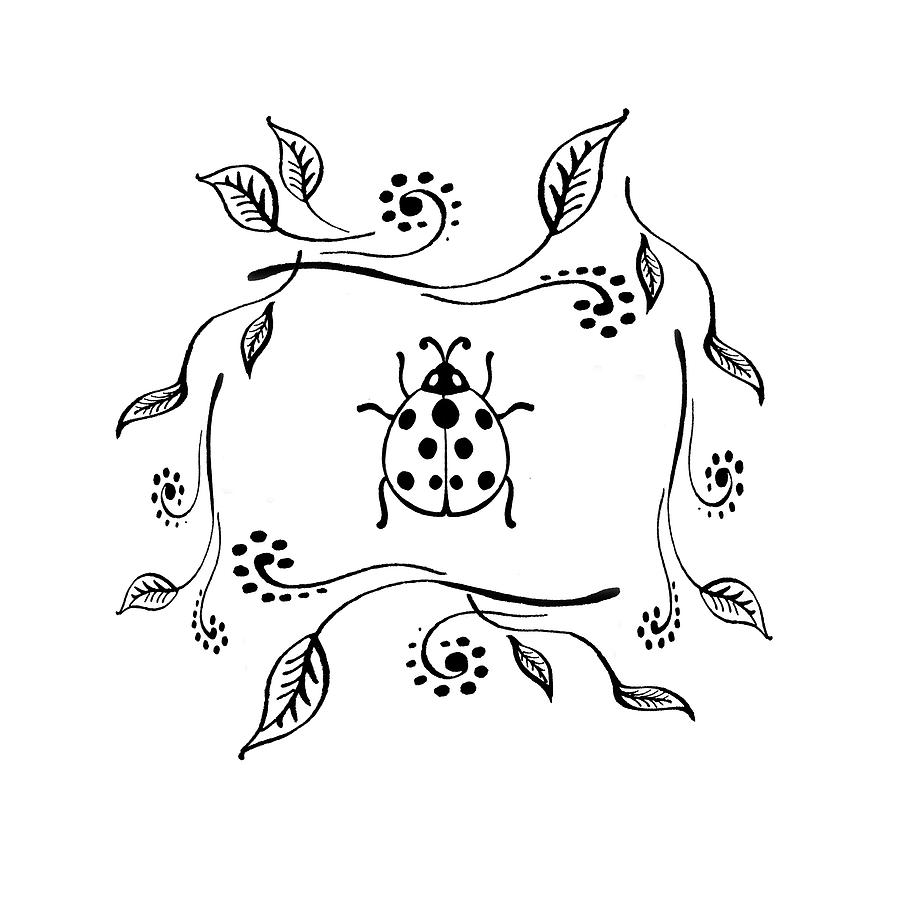 900x900 Cute Ladybug Baby Room Decor Iv Drawing - Cute Ladybug Drawing