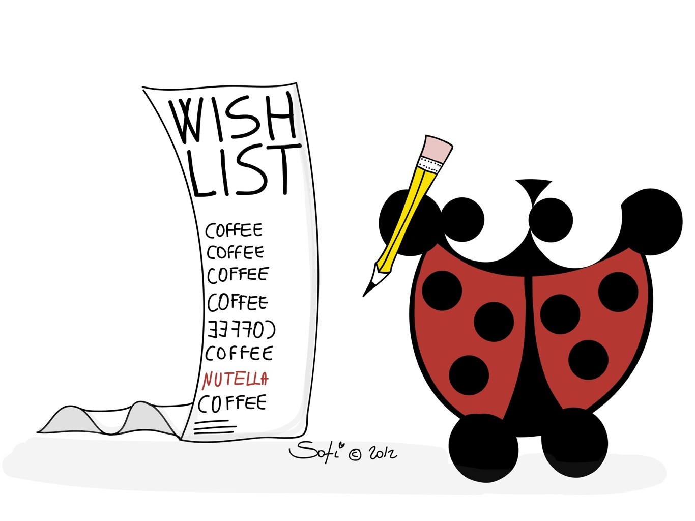 1366x1024 Easy Ladybug Drawing Funny Lady Bug Cartoon With Blank Sign Clip Art - Cute Ladybug Drawing