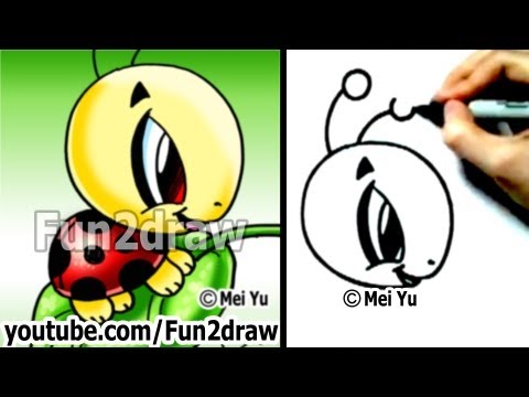 480x360 How Draw A Cute Ladybug - Cute Ladybug Drawing