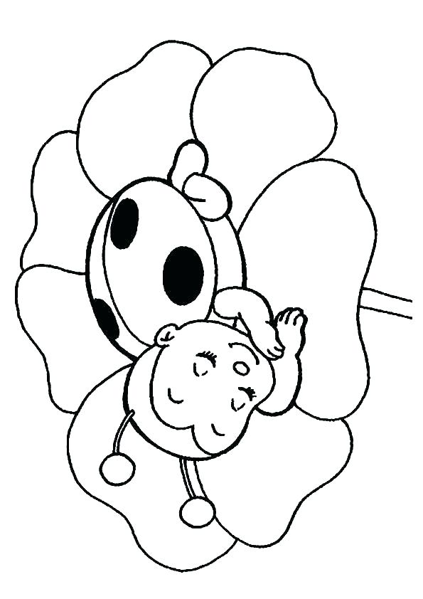 595x842 Ladybug Drawing Cute For Free Download - Cute Ladybug Drawing