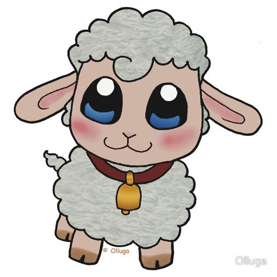 550x550 lamb drawing - Cute Lamb Drawing