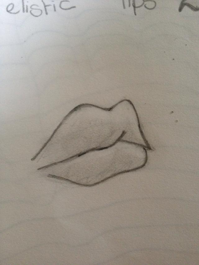 640x853 How To How To Draw Full Lips - Cute Lips Drawing