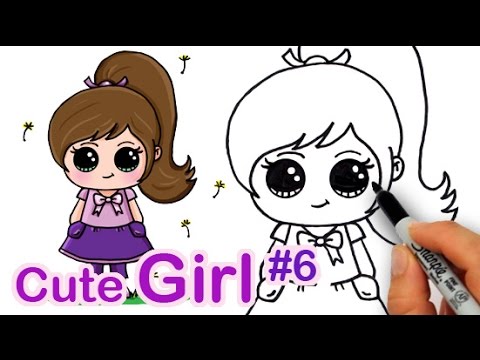 480x360 How To Draw A Cute Girl - Cute Little Girl Drawing