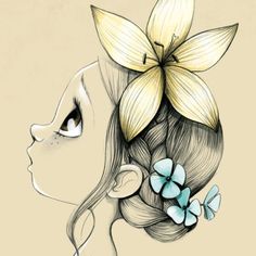 236x236 Sketch Cute Little - Cute Little Girl Drawing