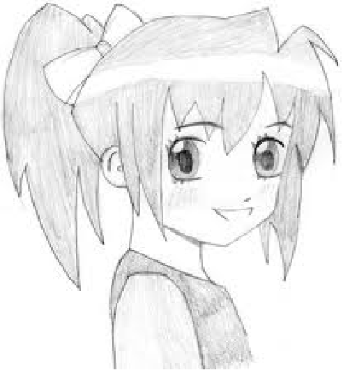 492x530 Cute Drawings For Girls Pictures - Cute Little Girl Drawing