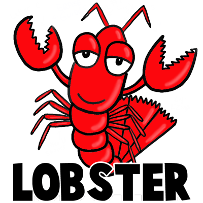 400x400 image result for cute lobster drawing art with rocks and wood - Cute Lobster Drawing