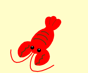 300x250 cute little lobster drawing - Cute Lobster Drawing
