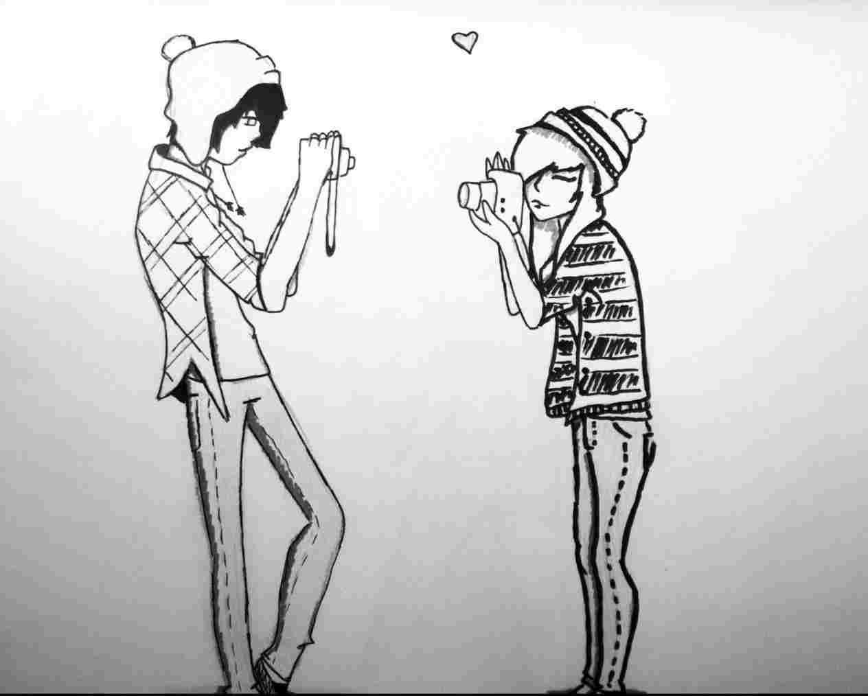 1264x1014 Cute Love Drawings For Her Boyfriend Rhdrawingartpickscom Images - Cute Love Drawing Ideas