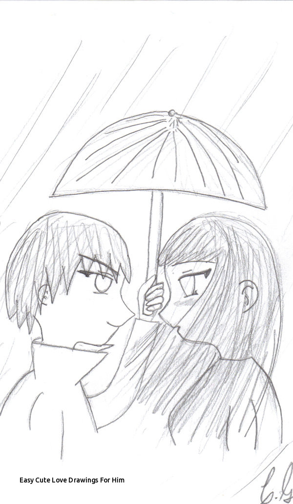 600x1030 Easy Cute Love Drawings For Him Love Couple Drawing - Cute Love Drawing Pictures