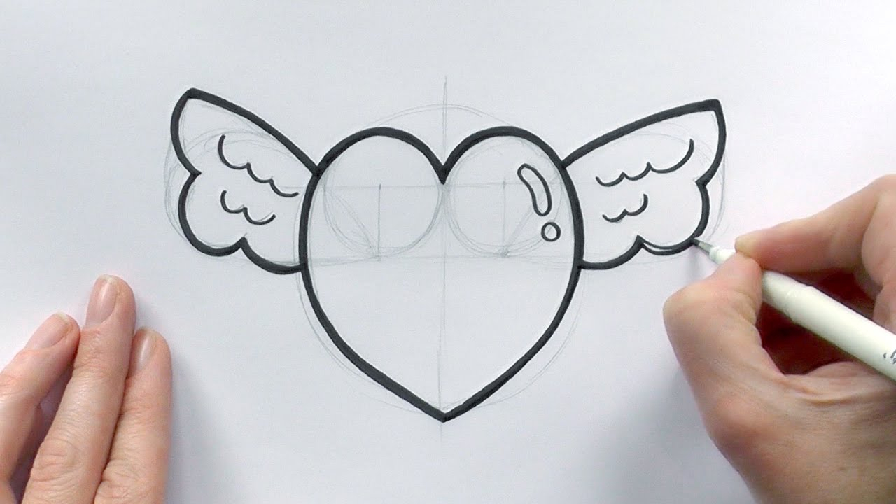 1280x720 Huge Collection Of 'love Drawing Easy' Download More Than - Cute Love Drawing Pictures