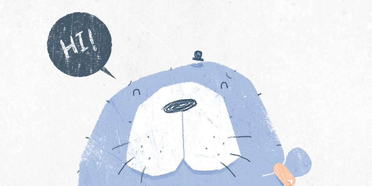 1200x600 cute manatee illustration social - Cute Manatee Drawing