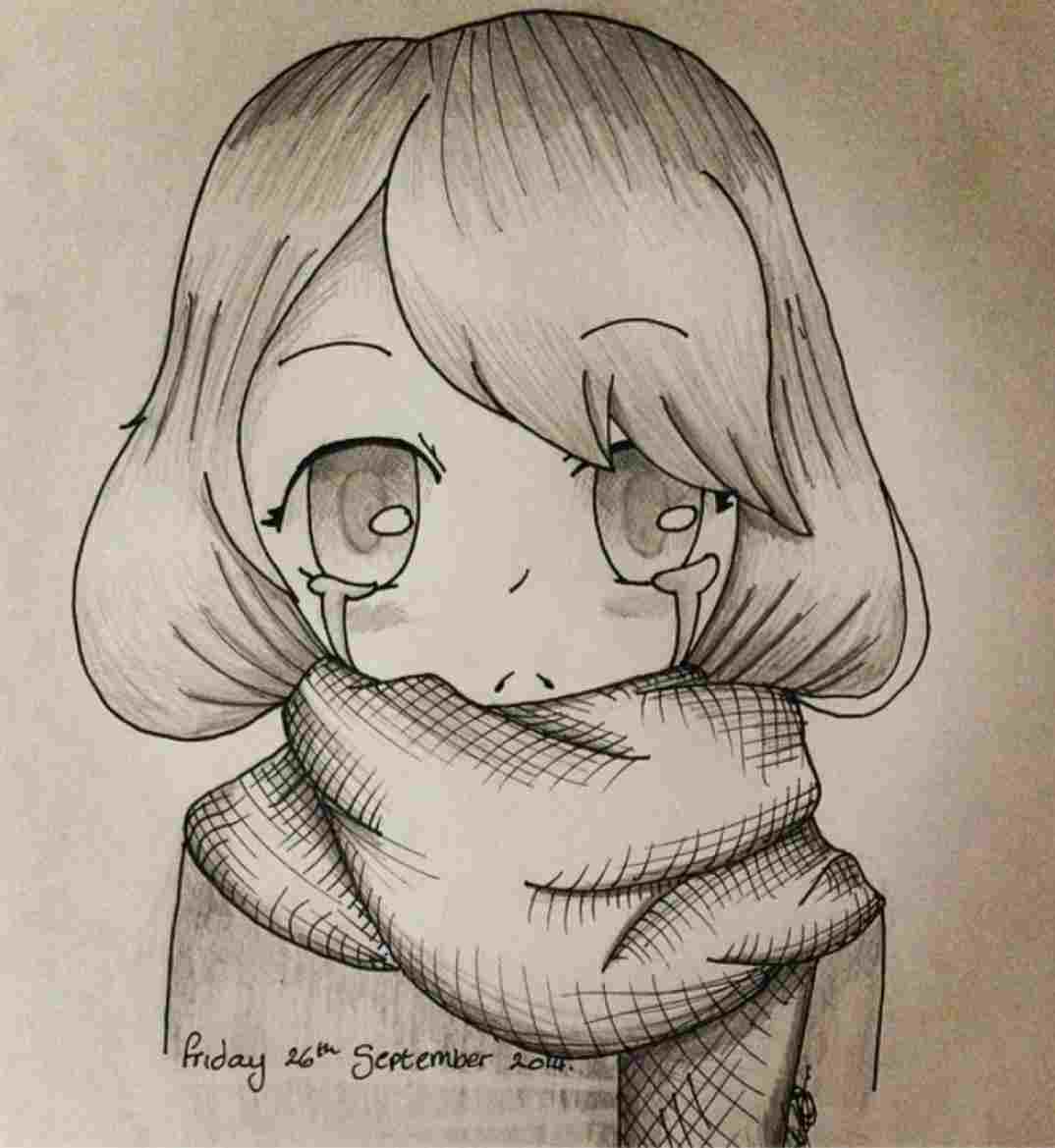 1074x1169 Kawaii Anime Drawings To Draw A Cute Manga Girl - Cute Manga Girl Drawing