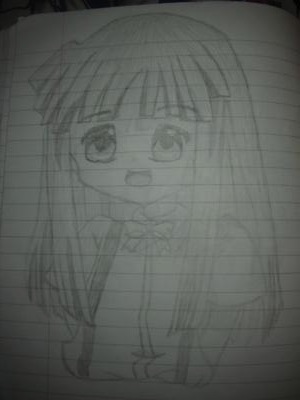300x400 Cute Manga Girl - Cute Manga Girl Drawing