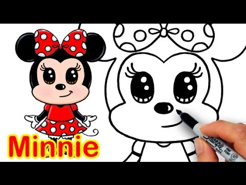 480x360 How To Draw Disney Minnie Mouse Cute Step - Cute Minnie Mouse Drawing