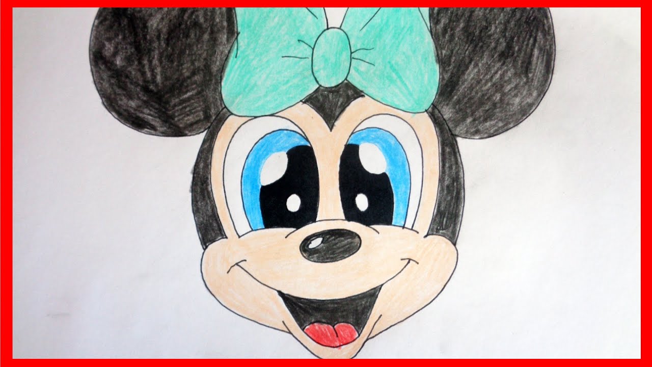 1280x720 How To Draw Cute Minnie Mouse - Cute Minnie Mouse Drawing