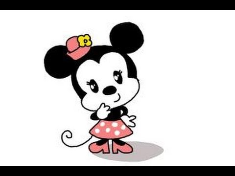 480x360 How To Draw Chibi Minnie Mouse - Cute Minnie Mouse Drawing