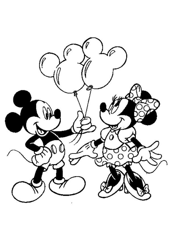 595x842 Lovely Cute Minnie Mouse Coloring Pages - Cute Minnie Mouse Drawing