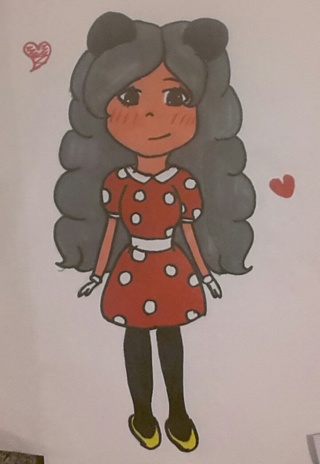 320x464 Minniemouse Drawings On Paigeeworld Pictures Of Minniemouse - Cute Minnie Mouse Drawing