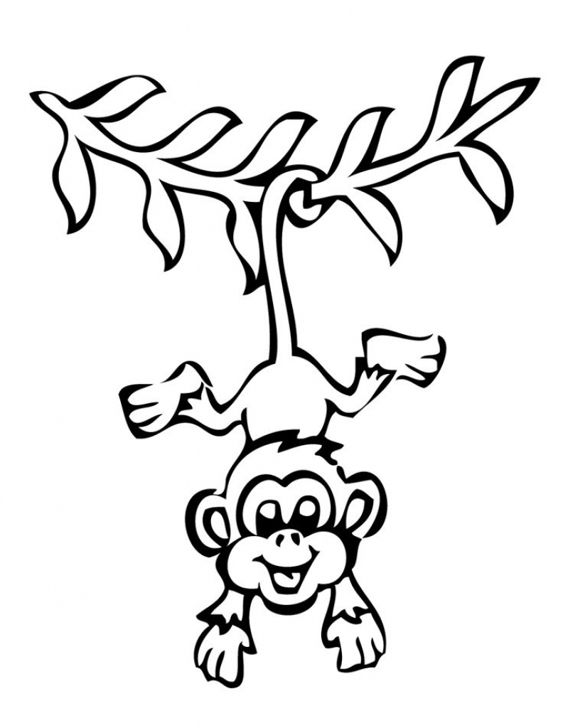 792x1024 Cute Monkey Drawing Free Download Best Cute Monkey Drawing - Cute Monkey Drawing