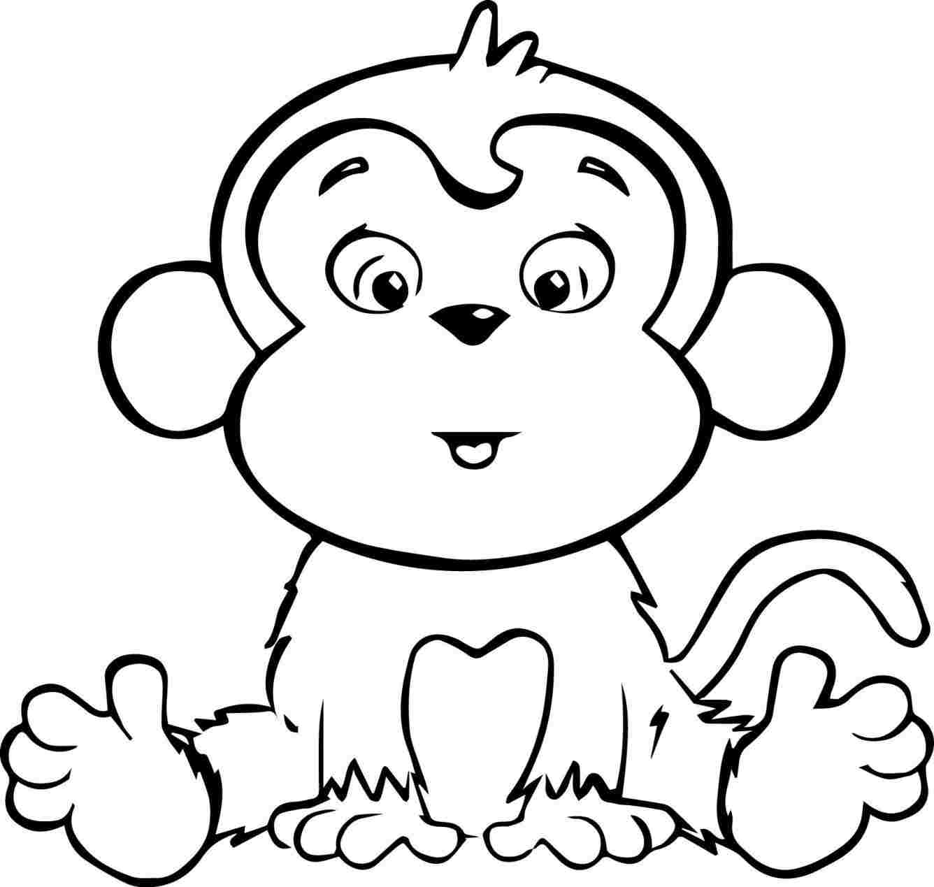 Cute Monkey Drawing at PaintingValley.com | Explore collection of Cute