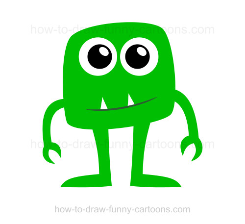 500x457 How To Draw A Monster - Cute Monster Drawings