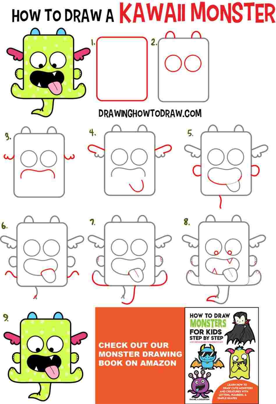 948x1386 Stuff Cartoons Youtuberhyoutubecom How Easy Monster Drawings - Cute Monster Drawings