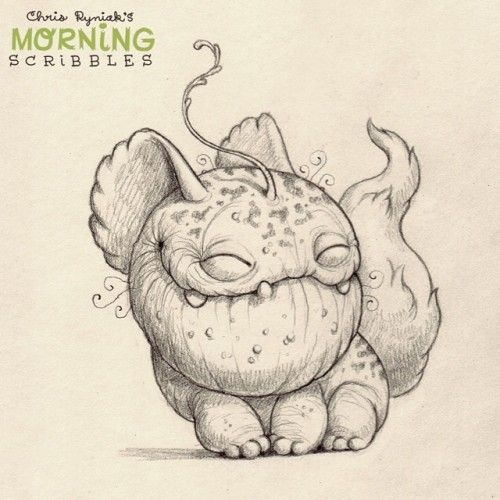 500x500 Chris Ryniak's Adorably Cute Monster Drawings Character - Cute Monster Drawings