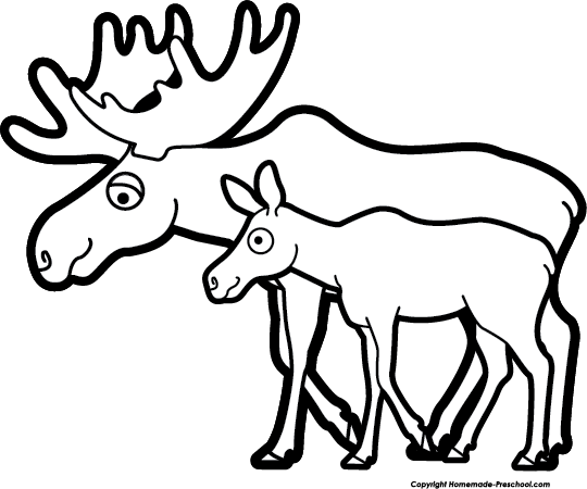 540x450 Collection Of Free Moose Drawing Character Download On Ui Ex - Cute Moose Drawing