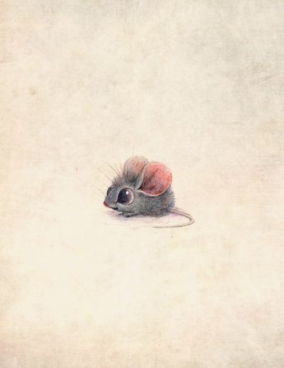 400x518 omg the cutest mouse i have ever seen! on we heart it - Cute Mouse Drawing