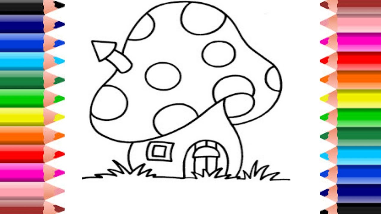 Cute Mushroom Drawing at PaintingValley.com | Explore collection of ...