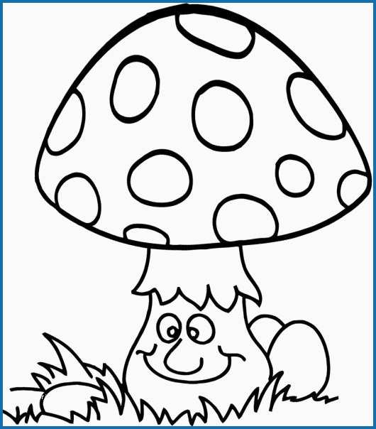 530x604 Mushroom Coloring - Cute Mushroom Drawing