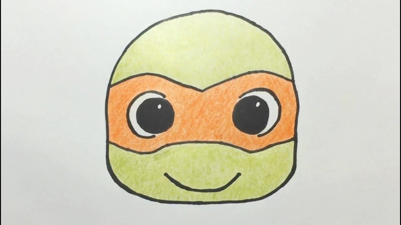 1280x720 Dibujando A Michelangelo Tortugas Ninja - Cute Ninja Drawing