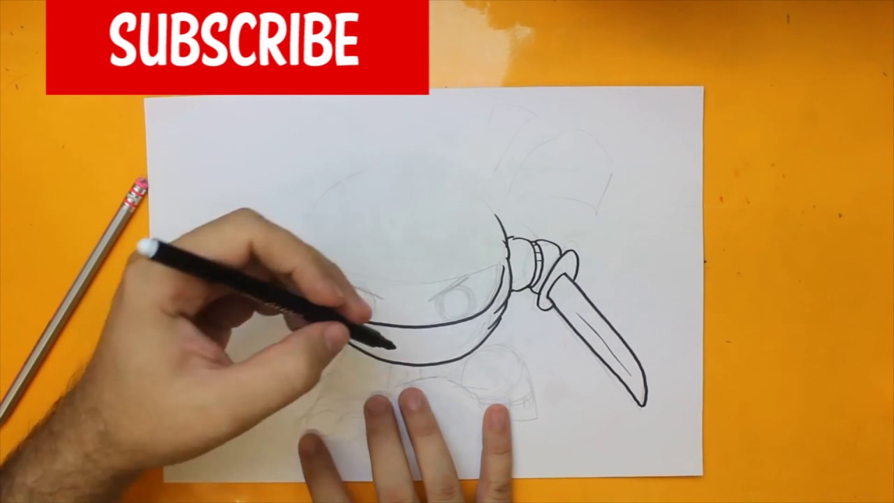 1280x720 How To Draw A Ninja Cute, Easy Step - Cute Ninja Drawing