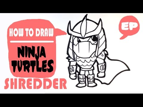 480x360 how to draw a cute shredder from ninja turtles - Cute Ninja Drawing
