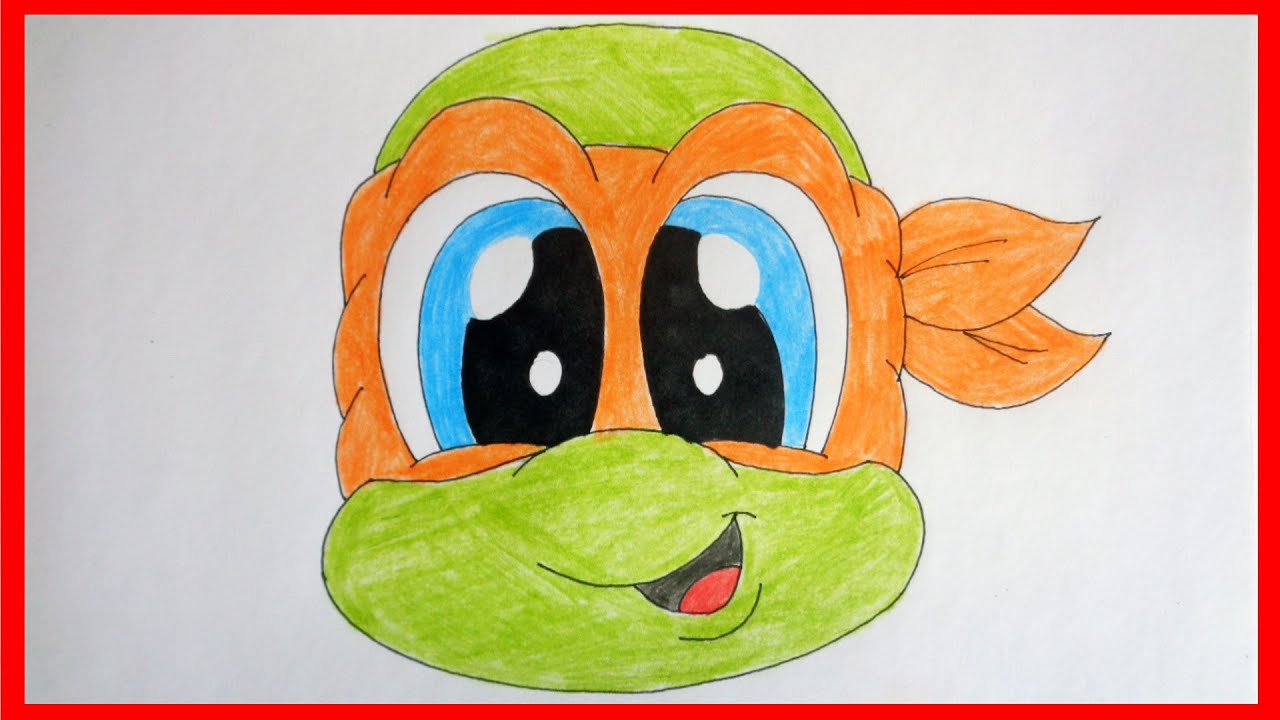 1280x720 How To Draw Cute Ninja Turtles, Michelangelo - Cute Ninja Drawing
