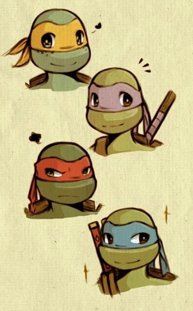395x637 This Artist Is Really Good! Teenage Mutant Ninja Turtles - Cute Ninja Drawing