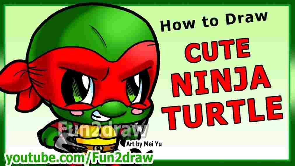 1011x569 Cute Ninja Turtle Drawing - Cute Ninja Drawing