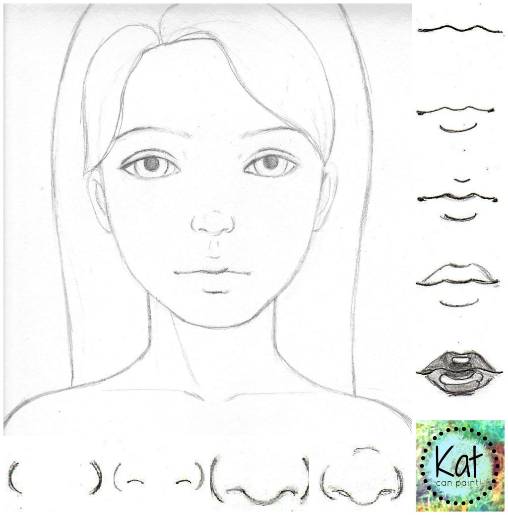 1024x1039 Learn How To Draw Noses! Cute As A Button In Simple Steps - Cute Nose Drawing