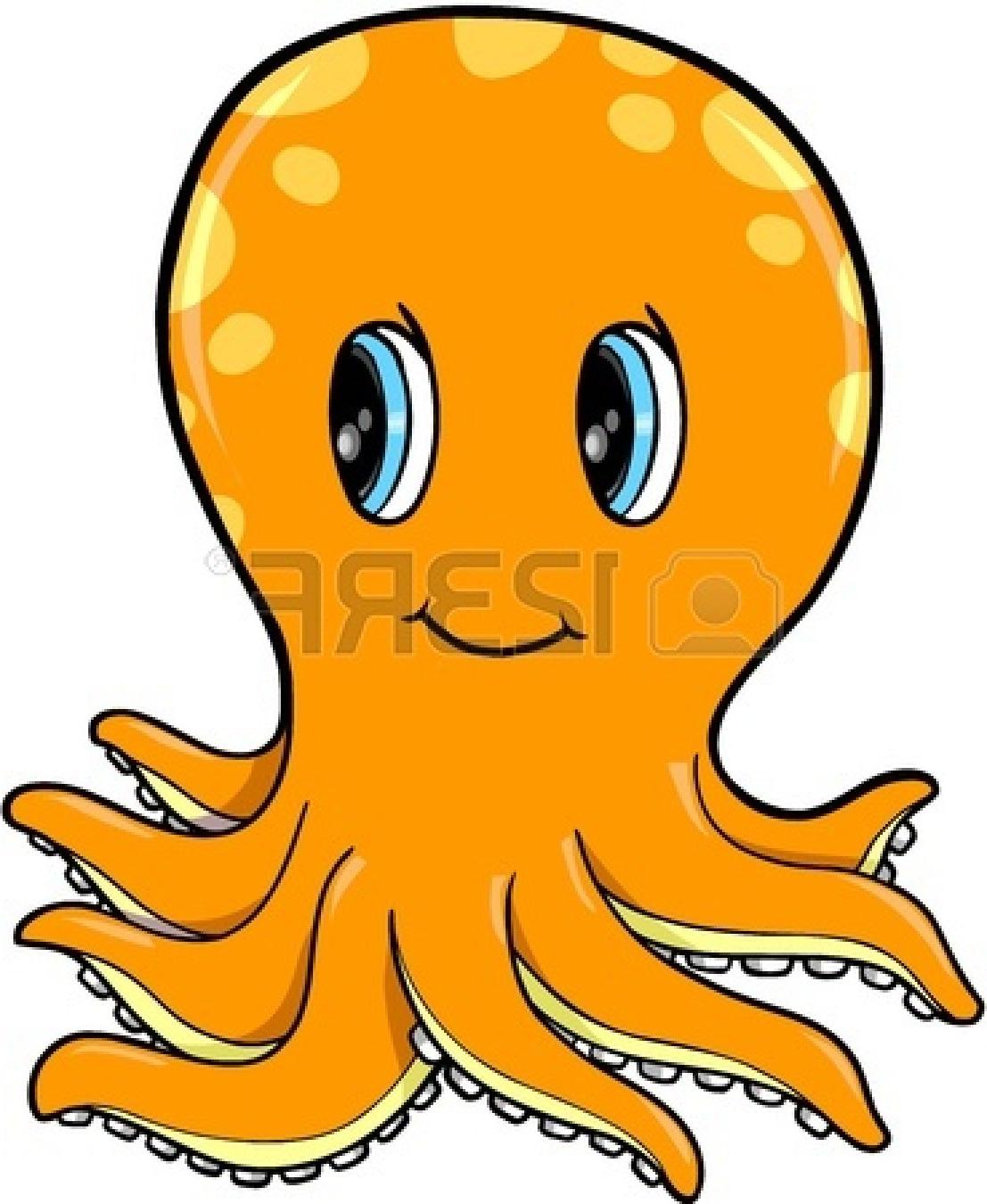 1107x1350 Hd Cute Octopus Clipart Little Vector Illustration Drawing - Cute Octopus Drawing
