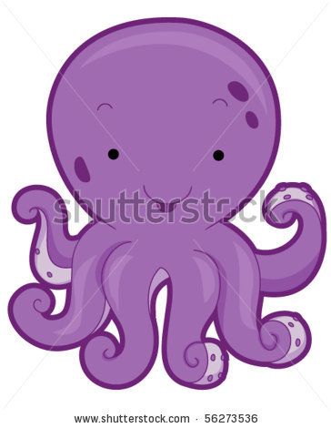 364x470 Stock Vector Cute Octopus - Cute Octopus Drawing