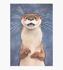 210x230 Cute Otter Drawing Photographic Prints Redbubble - Cute Otter Drawing