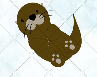 340x270 Cute Otter Etsy - Cute Otter Drawing
