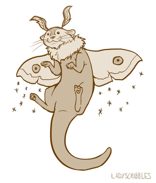 320x374 A Quick Drawing Of My Friend, Flurrin! - Cute Otter Drawing