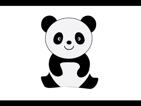 480x360 How To Draw A Cute Panda Easy Step - Cute Panda Bear Drawing